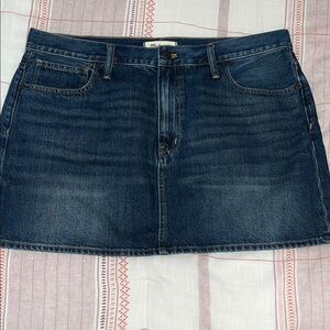 Madewell Dark Blue Denim Mini Skirt 31